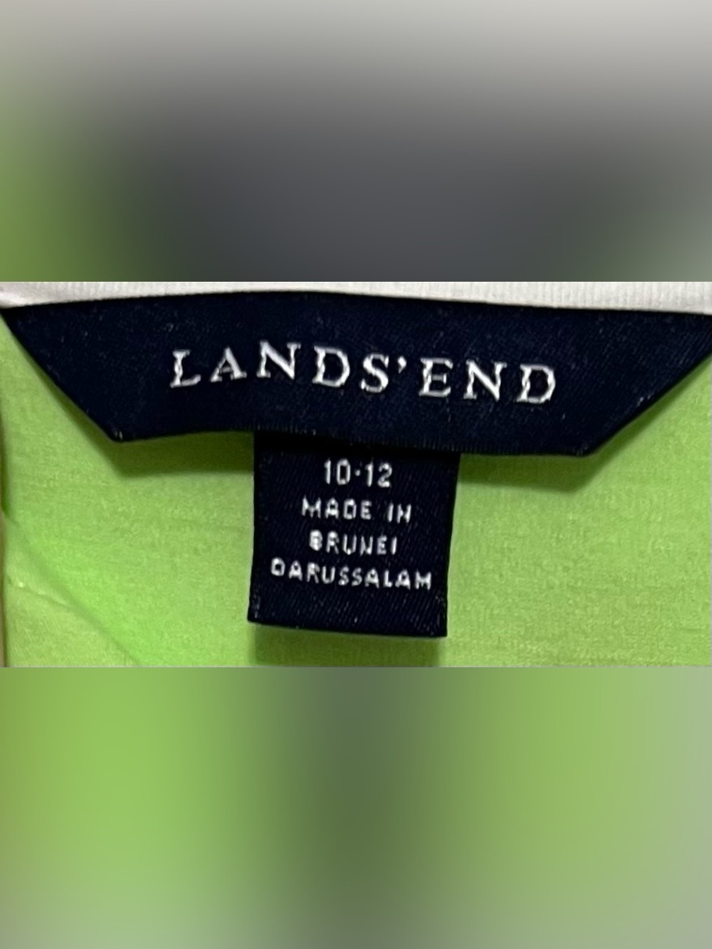 Lands' End Hooded Half Zip Split Cuff Sleeves Tunic Top Size 10-12 (Med) - Picture 7 of 8